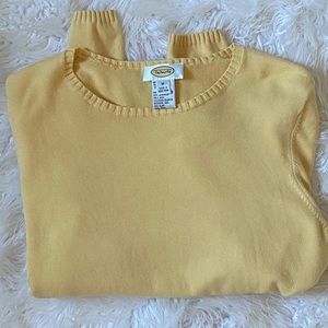 talbots yellow sweater